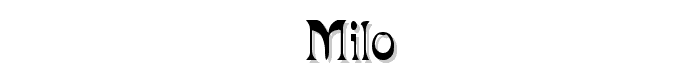 Milo font