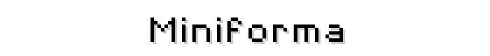 MiniForma font