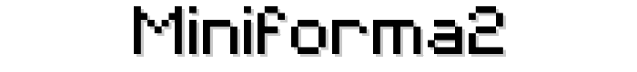 MiniForma2 font