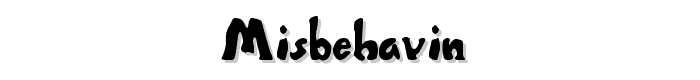 Misbehavin%27 font