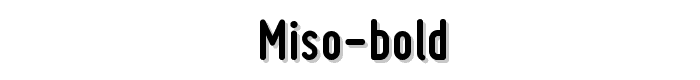 Miso-Bold font