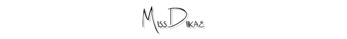 Miss%20Diikae font