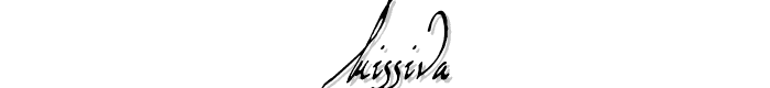 Missiva font