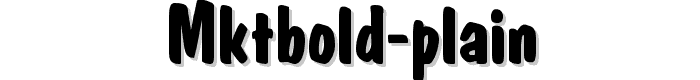 MktBold%20Plain font