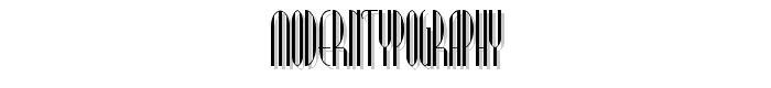 ModernTypography font