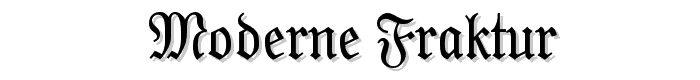 Moderne%20Fraktur font