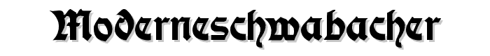 ModerneSchwabacher font