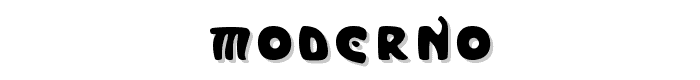 Moderno font