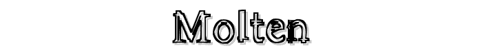 Molten font