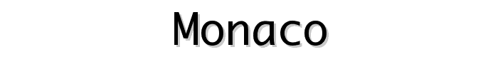 Monaco font