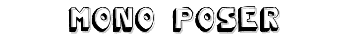 Mono2poser font