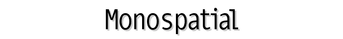 MonoSpatial font
