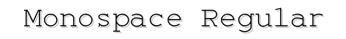 Monospace%20Regular font