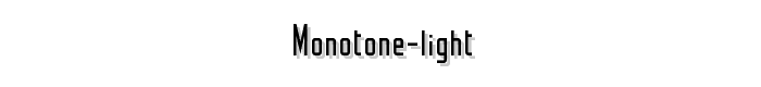 Monotone%20Light font