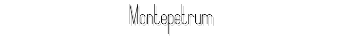 Montepetrum font