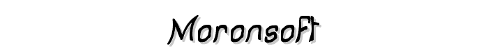 Moronsoft font