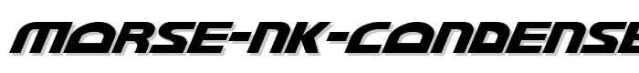 Morse NK Condensed Italic font