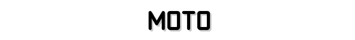 Moto font