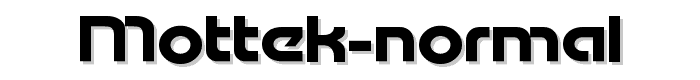 Mottek Normal font