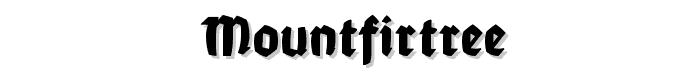 MountFirtree font