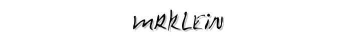 MrKlein font