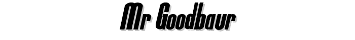 Mr.Goodbaur font