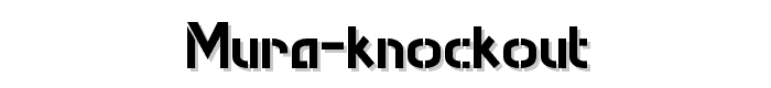 Mura-Knockout font