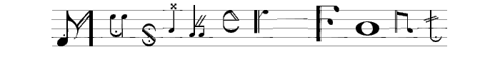 Musiker font