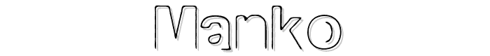 manko font