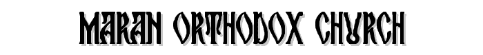 maran%20orthodox%20church font