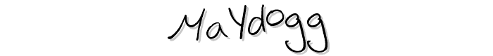 maydogg font