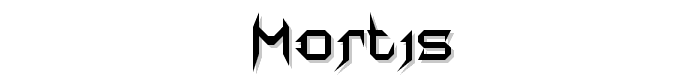 mortis font