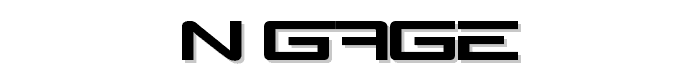 N-Gage font