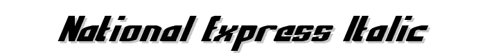 National%20Express%20Italic font