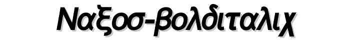 Naxos BoldItalic font