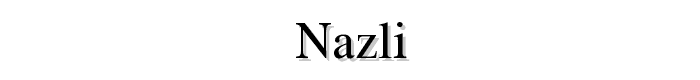 Nazli font