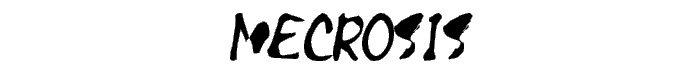 Necrosis font