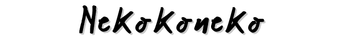 NekoKoNeko font