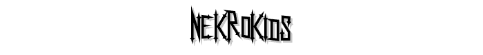 NekroKids font