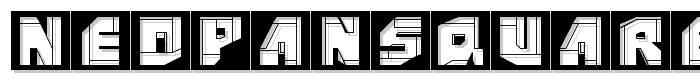 NeoPanSquares font