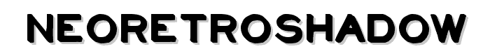 NeoRetroShadow font