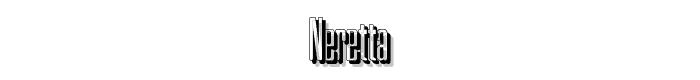 Neretta font