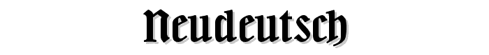 Neudeutsch font