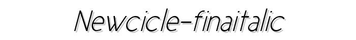 NewCicle-FinaItalic font