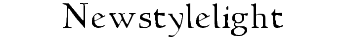NewStyleLight font