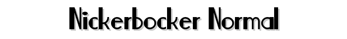 Nickerbocker-Normal font