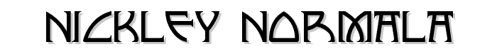 Nickley-NormalA font