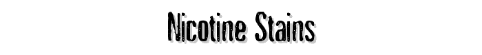 Nicotine%20Stains font