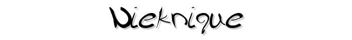 Nieknique font