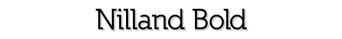 Nilland-Bold font